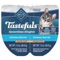 BLUE Tastefuls Spoonless Singles Savory Pate Chicken Wet Cat Food - 2 ct