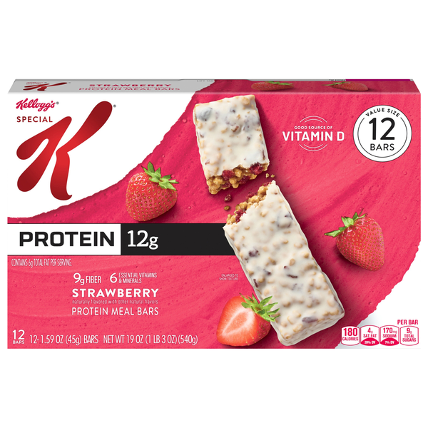 Special K Strawberry 12g Protein Meal Bar - 12 ct