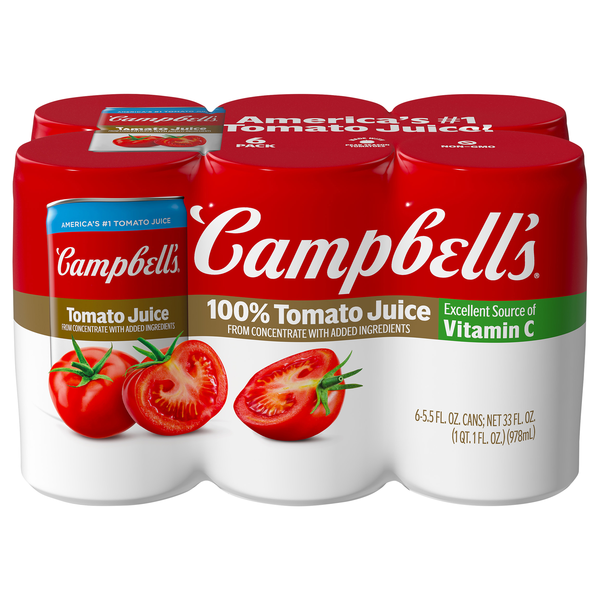 Campbell's Tomato Juice From Concentrate - 6 pk