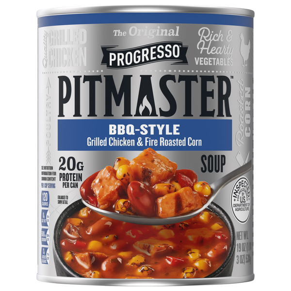 Progresso Pitmaster BBQ Style Grilled Chicken & Fire Roasted Corn Soup
