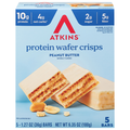 Atkins Snack Protein Wafer Crisps Peanut Butter Low Carb - 5 ct