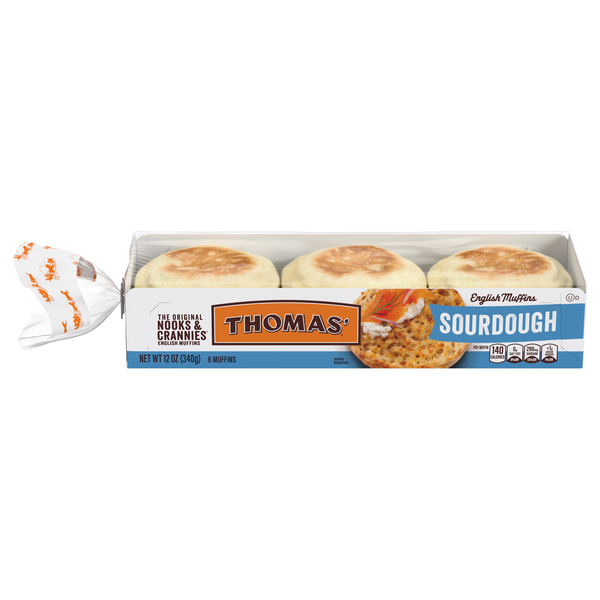 Thomas' Sourdough English Muffins - 6 ct