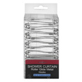 Royal Crest Shower Curtain Roller Glide Metal Hooks