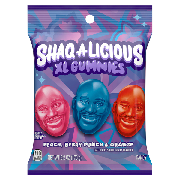 SHAQ-A-LICIOUS Assorted Flavors XL Gummies Candy