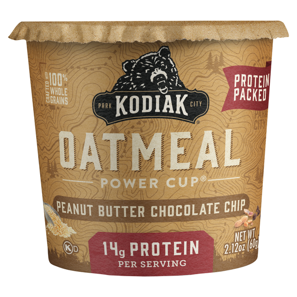 Kodiak Protein Packed Peanut Butter Chocolate Chip Oatmeal Power Cup