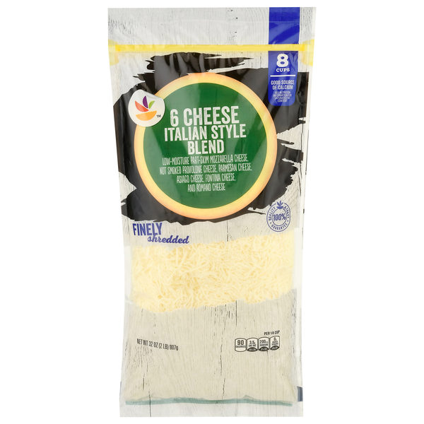 Stop & Shop Finely Shredded 6 Cheese Italian Style Blend Cheese