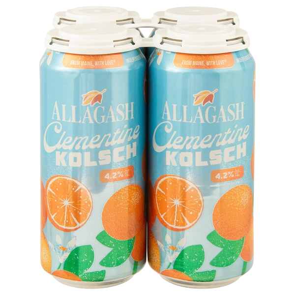 Allagash Clementine Kolsch Beer - 4 pk