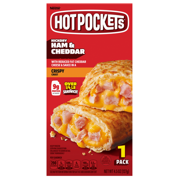 HOT POCKETS Hickory Ham & Cheddar Frozen