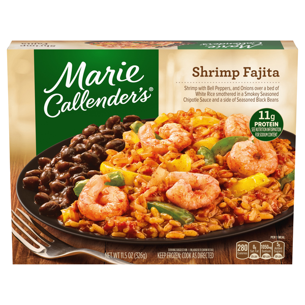 Marie Callender's Shrimp Fajita 11g Protein Frozen Meal