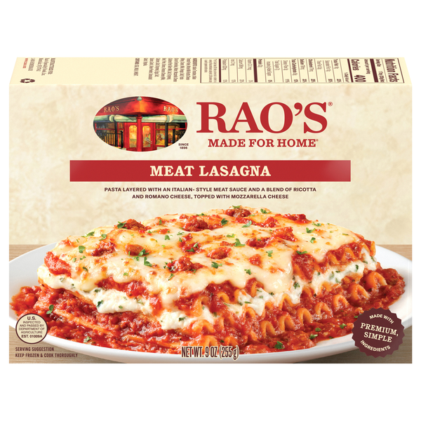 Rao's Meat Lasagna Frozen Meal