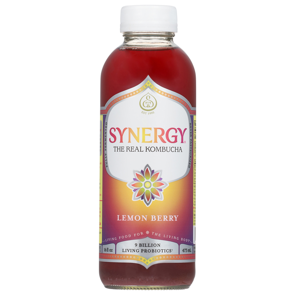 GT's Synergy Organic Lemon Berry Raw Kombucha