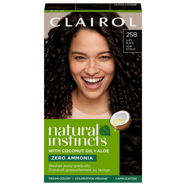 Clairol Natural Instincts Hair Color Soft Black 2SB