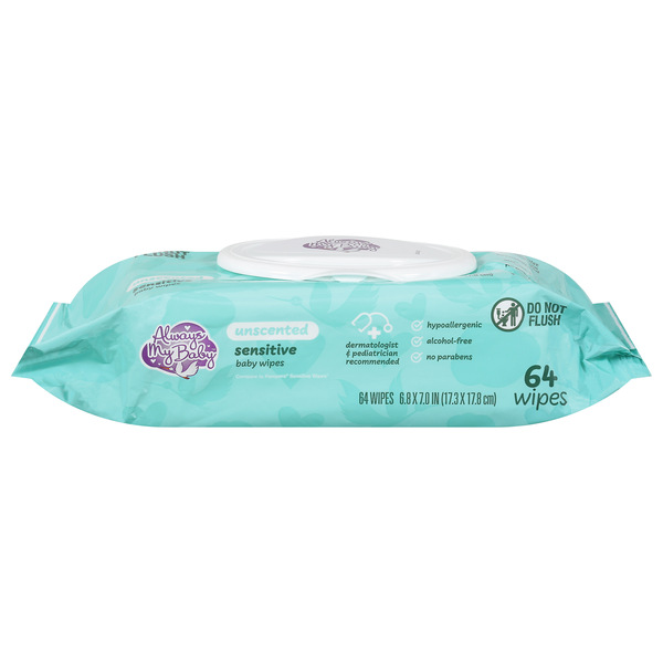Save on Always My Baby Sensitive Unscented Baby Wipes Order Online