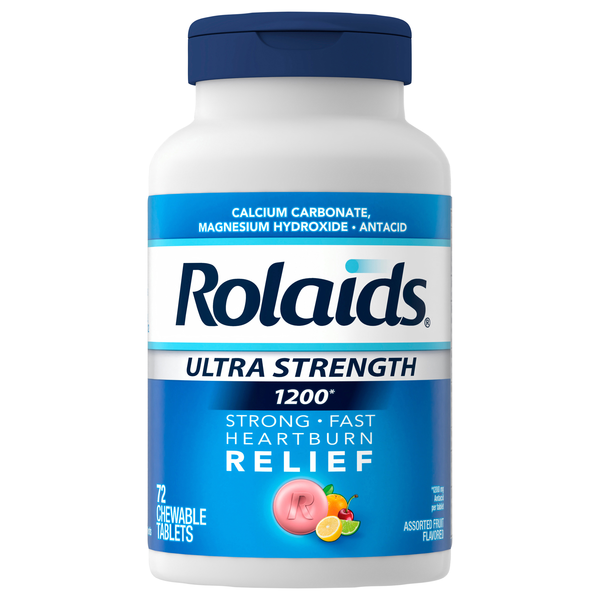 Rolaids Ultra Strength Antacid Assorted Fruit Chewable Tablets