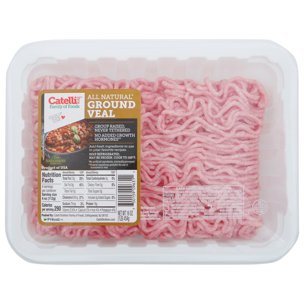 Catelli Brothers Ground Veal All Natural