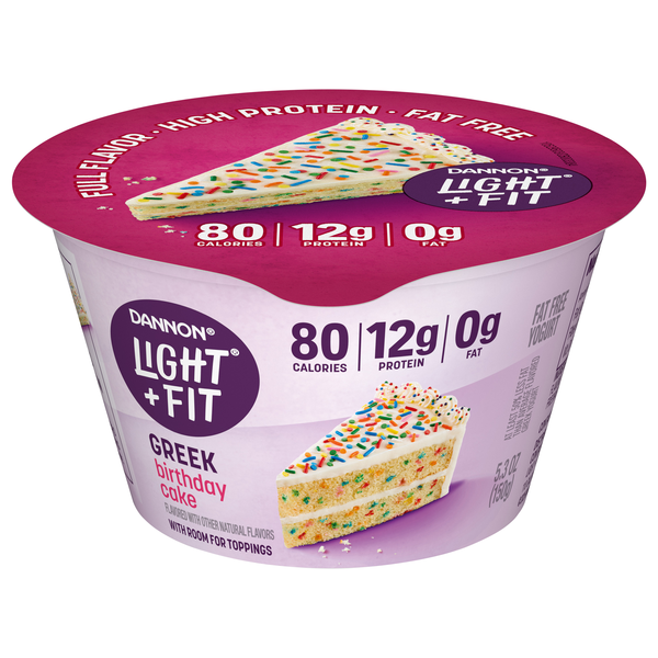 Dannon Light + Fit Birthday Cake Greek Yogurt Cup
