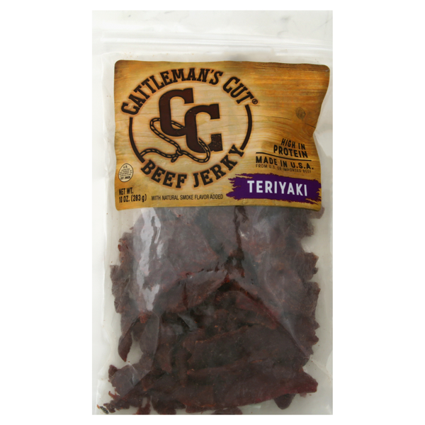 Cattleman's Cut Teriyaki 10g Protein Beef Jerky