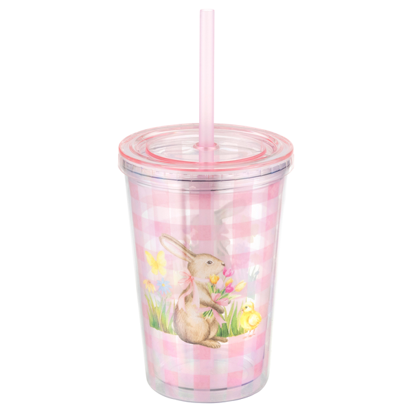 Smart Living Easter Straw Tumbler Rabbits