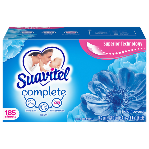 Suavitel Complete Field Flowers Fabric Conditioner Dryer Sheets