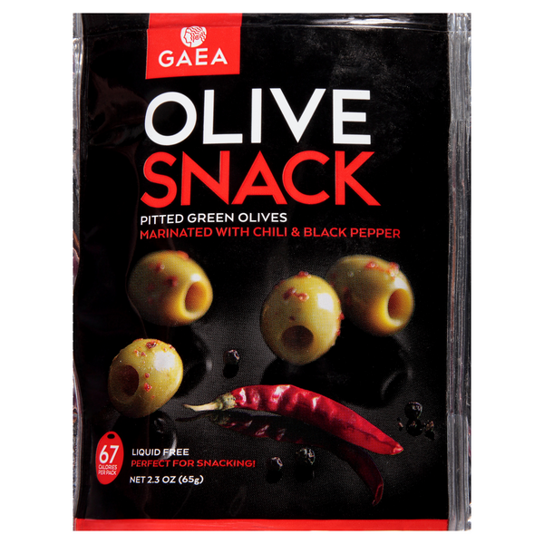 Save on Cat Cora's Kitchen by Gaea Green Olives Pitted w/Chili & Pepper