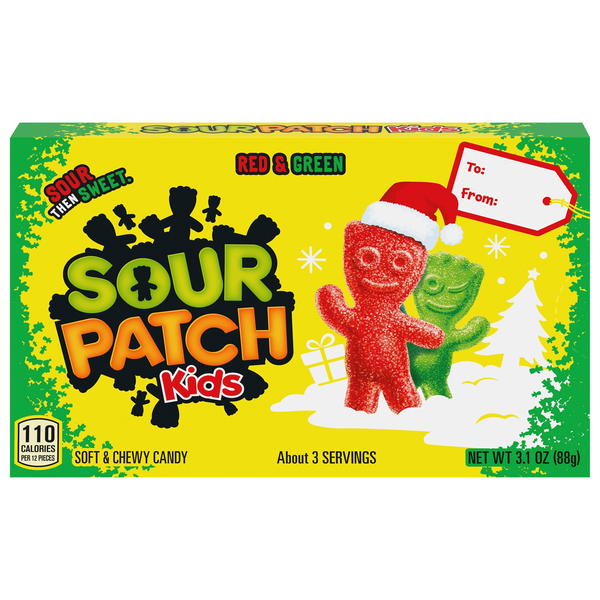 Sour Patch Kids Christmas Chewy Candy Movie Theater Box