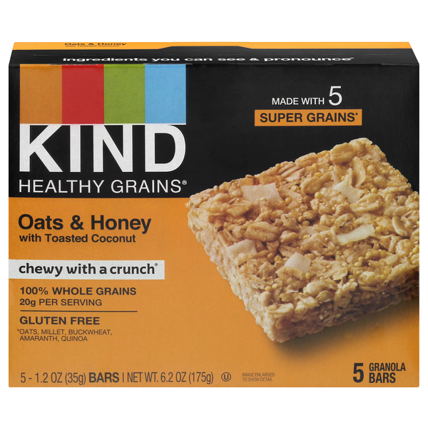 Save on KIND Healthy Grains Granola Bar Oats & Honey w ...