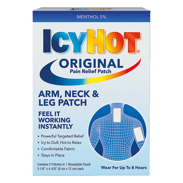 Icy Hot Extra Strength Medicated Patches for Arm Neck Leg & Small Areas