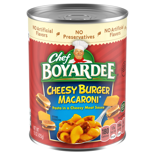 Chef Boyardee Cheesy Burger Macaroni