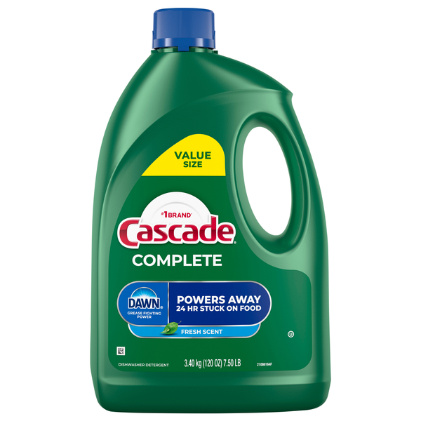 Cascade Complete Dawn Fresh Scent Liquid Gel Dishwasher Detergent