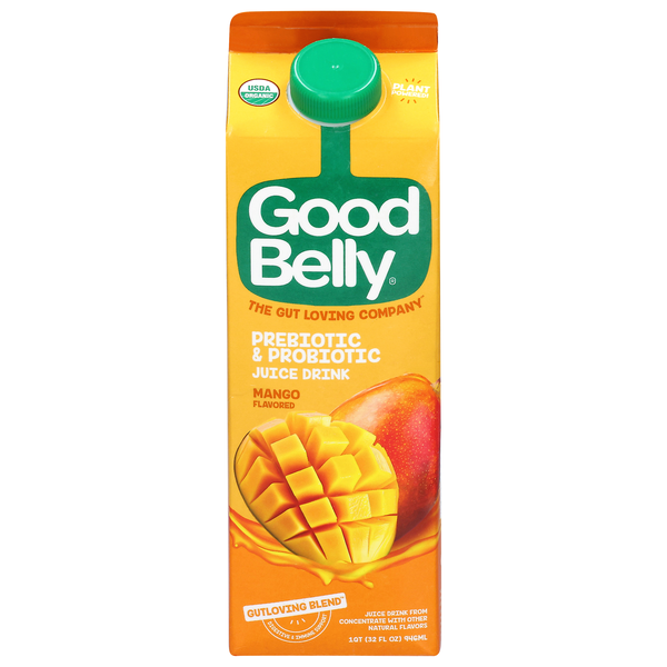 GoodBelly Probiotics Organic Mango Flavor Juice Drink
