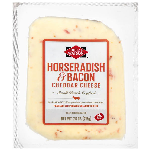 Dietz & Watson Artisan Bacon & Horseradish NY Cheddar Cheese Block