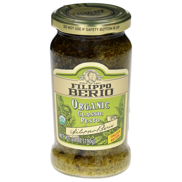 Filippo Berio Organic Classic Basil Pesto Pasta Sauce