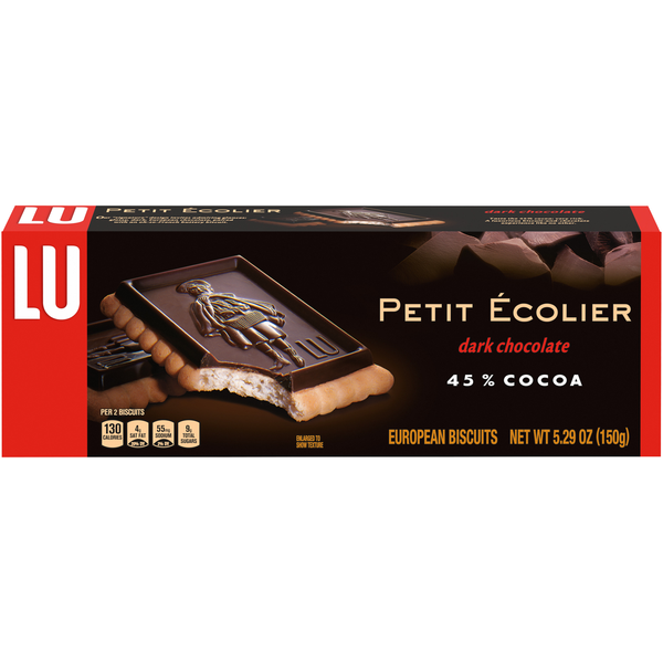 LU Petit Ecolier Dark Chocolate 45% Cocoa Biscuit Cookies
