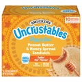 Smucker's Uncrustables Peanut Butter & Honey Spread Sandwiches - 10 ct