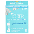 Red Bull Sugar Free Iced Vanilla Berry Energy Drink - 4 pk