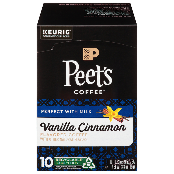 Save on Peet's Coffee Vanilla Cinnamon Coffee KCups Order Online