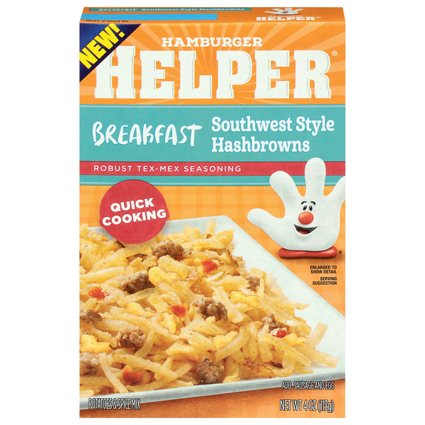 Hamburger Helper Breakfast Southwest Style Hashbrowns