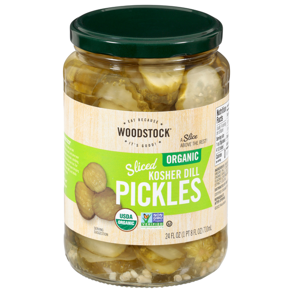 Woodstock Organic Kosher Dill Pickles Chips