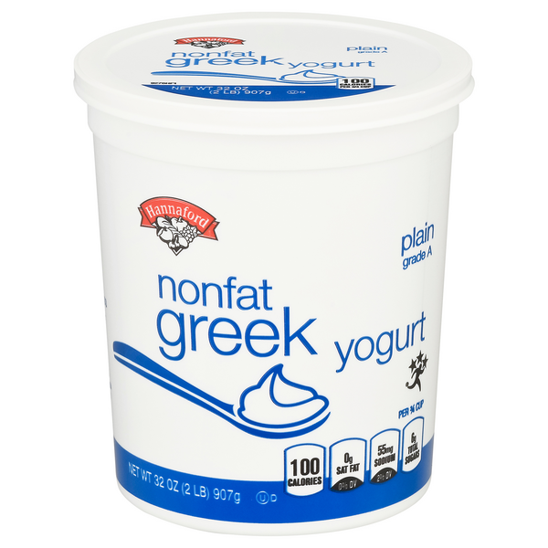 Hannaford Non Fat Plain Greek Yogurt