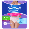 Always Discreet Women's Incontinence Underwear Size S/M