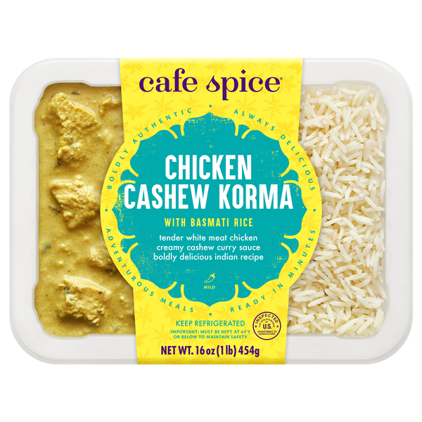 Cafe Spice Chicken Cashew Korma with Basmati Rice Refrigerated