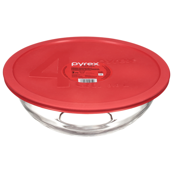 Pyrex Smart Essentials Mixing Bowl with Lid 4 Quart