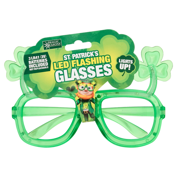 Magic Seasons St. Patrick's LED Flashing Glasses