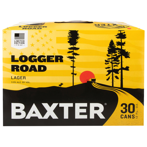 Baxter Logger Road Lager Beer - 30 pk