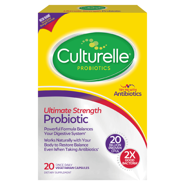Culturelle Probiotics Digestive Health Dietary Supplement Extra Strength