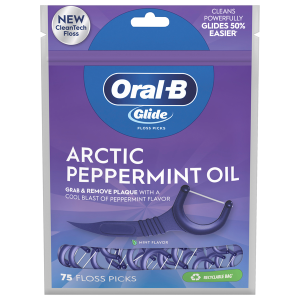 Oral-B Glide Artic Peppermint Oil Floss Picks
