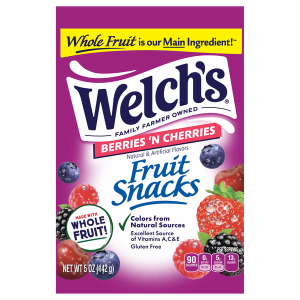 Welch's Gluten Free Berries 'N Cherries Fruit Snacks