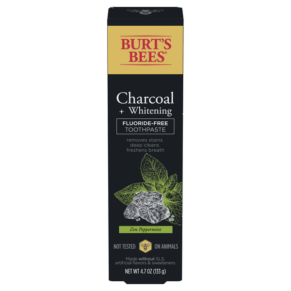 Save on Burt's Bees Charcoal + Whitening FluorideFree Toothpaste Zen