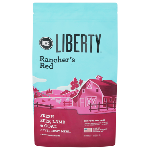 Save on Liberty Rancher's Red Adult Dry Dog Food Fresh Beef Lamb & Goat