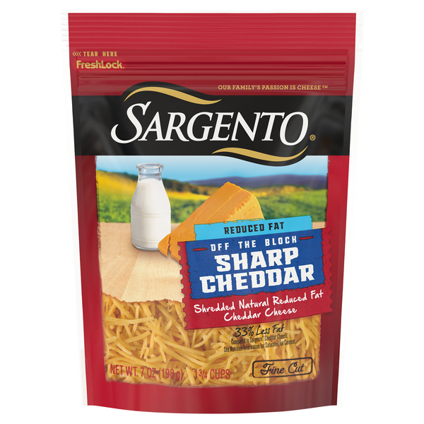 Save on Sargento Cheddar Cheese Sharp Reduced Fat Shredded Order Online